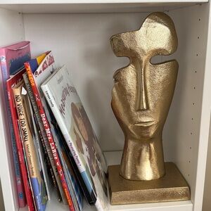 Gold Abstract Face Home Decor